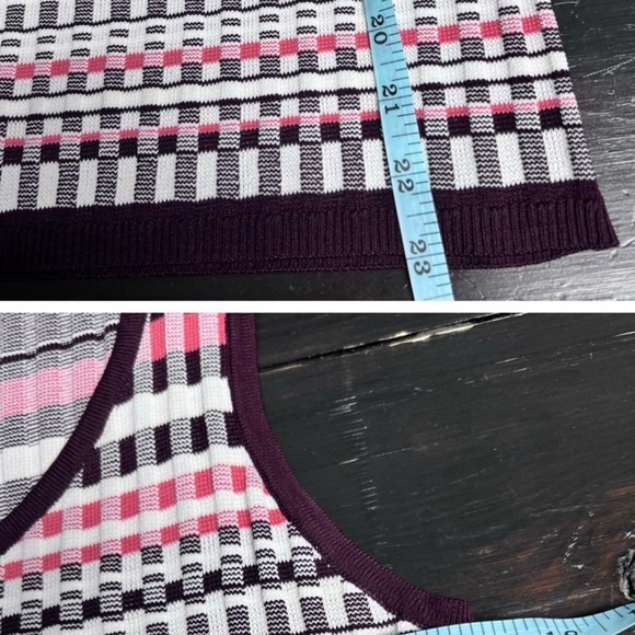 New York & Company Striped Button-Front Tank Top - Picture 3 of 6